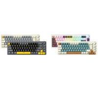 Zifriend AG68 67 Keys Hot-Swappable Rainbow Bcaklit Gasket Structure Gaming Mechanical Keyboard